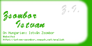 zsombor istvan business card