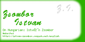 zsombor istvan business card